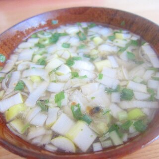 きざみ牛蒡と葱の椎茸スープ